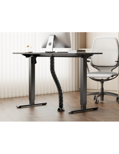 Organizador cables escritorio equip doble canal