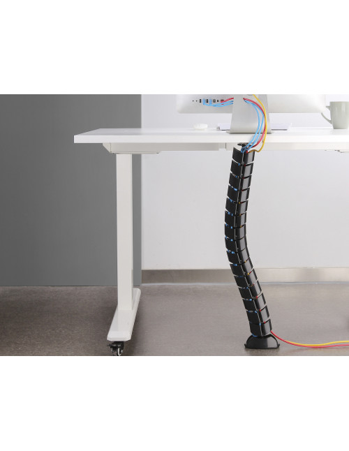 Organizador cables escritorio equip doble canal