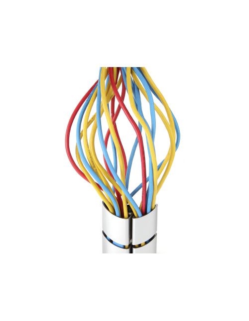 Organizador cables escritorio equip doble canal
