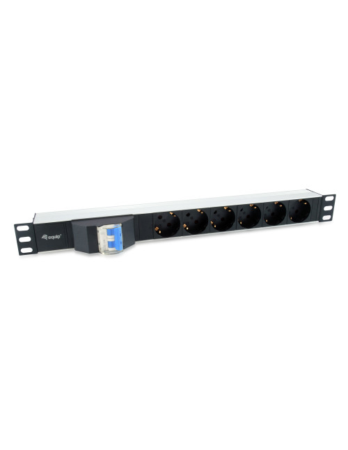 Regleta equip rack 19 pulgadas 1u 6
