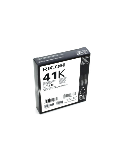 Cartucho gel ricoh gc - 41k negro (2500