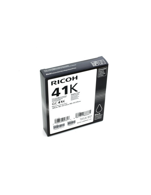Cartucho gel ricoh gc - 41k negro (2500
