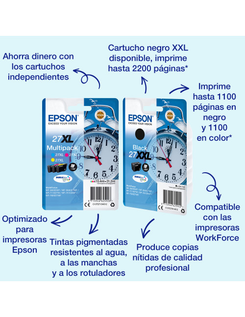 Cartucho tinta epson t271340 magenta 27xl