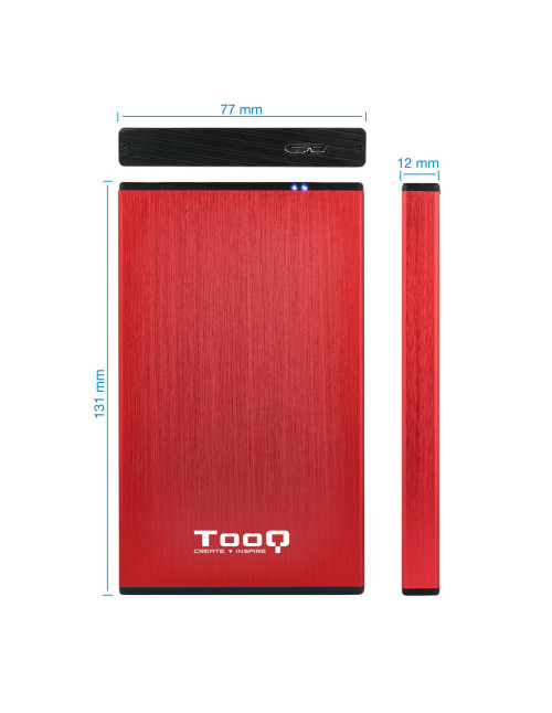 Caja externa tooq tqe - 2527r hdd 2.5 pulgadas