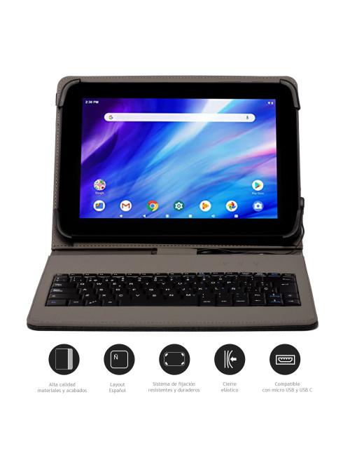 Funda con teclado nilox tablet 10.5 pulgadas