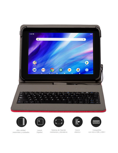 Funda nilox con teclado tablet 10.5 pulgadas