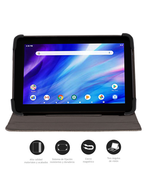Funda universal nilox tablet 10.5 pulgadas gris