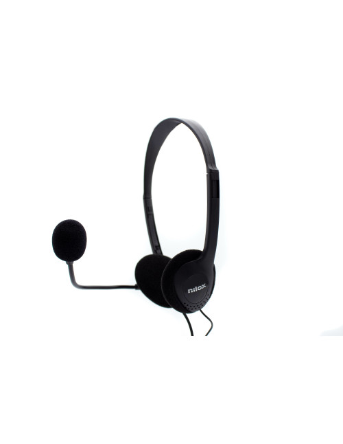 Auriculares nilox microfono control vol negro