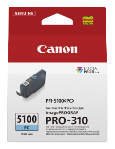 Cartucho tinta canon pfi - 5100pc cian photo