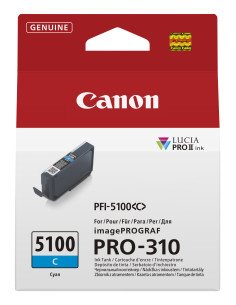 Cartucho tinta canon pfi - 5100c cian