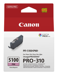 Cartucho tinta canon pfi - 5100pm magenta photo