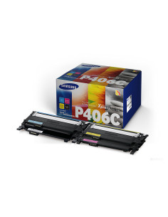 Pack toner samsung clt - p406c cian amarillo