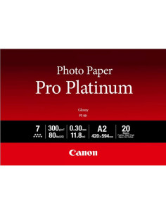 Papel fotografico canon pro platinum pt - 101