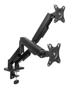 Soporte mesa 2 monitores 34 pulgadas resorte