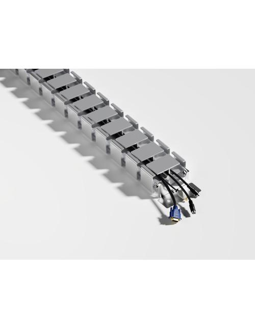 Organizador cables escritorio equip deluxe gris