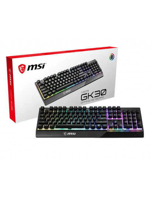 Teclado gaming msi gk30 negro