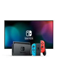 Consola nintendo switch azul neon rojo