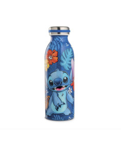 Botella agua enesco stitch azul 500