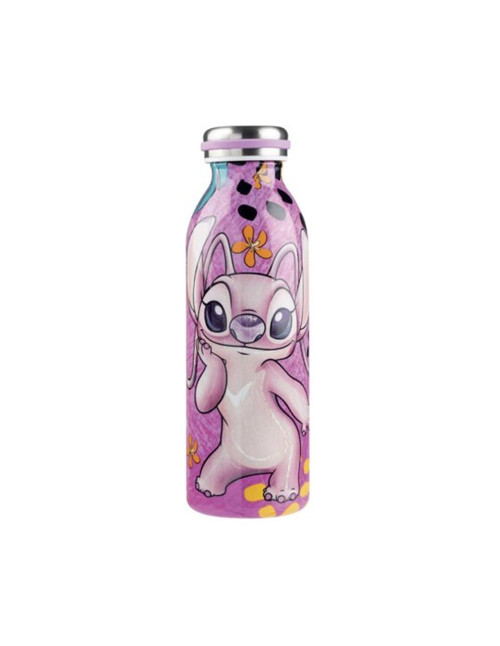 Botella agua enesco angel rosa 500