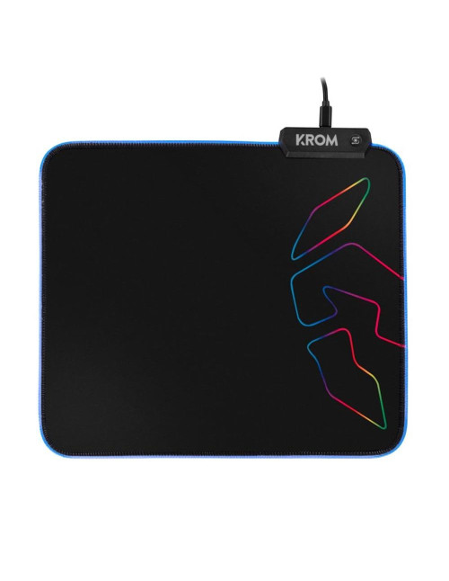 Alfombrilla gaming krom knout rgb negro
