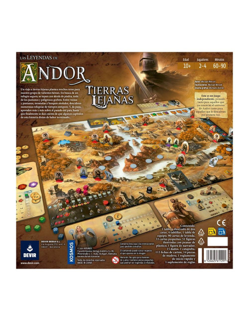 Juego mesa las leyendas andor: tierras