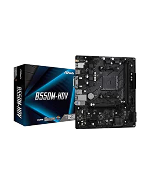 Placa base asrock amd am4 b550m - hdv