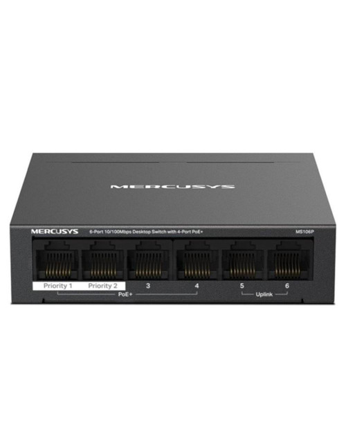 Switch mercusys ms106p 6 puertos