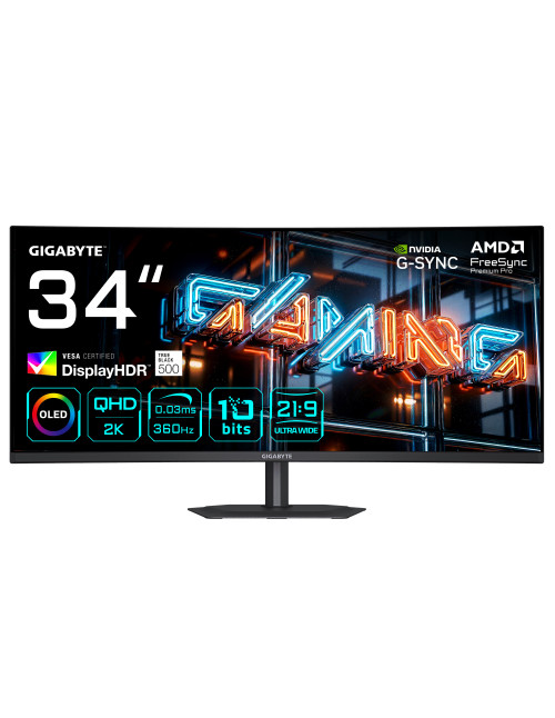 Monitor curvo gaming gigabyte mo34wqc36 34 pulgadas