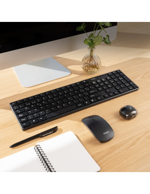 Teclado + raton tooq tqkmw - 3102 - b rf