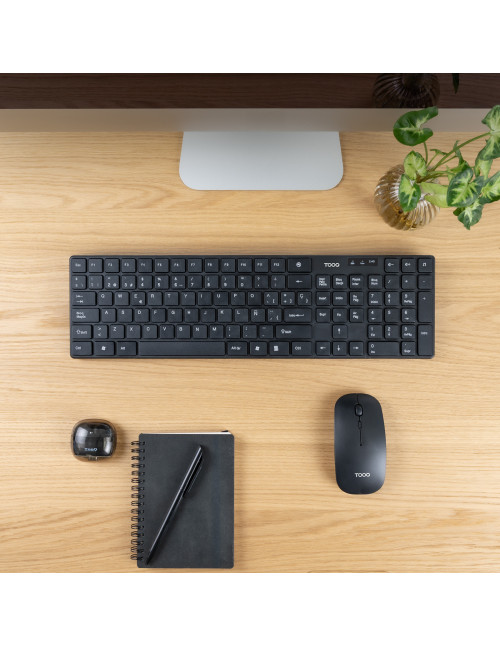 Teclado + raton tooq tqkmw - 3102 - b rf
