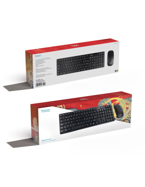 Teclado + raton tooq tqkmw - 3102 - b rf
