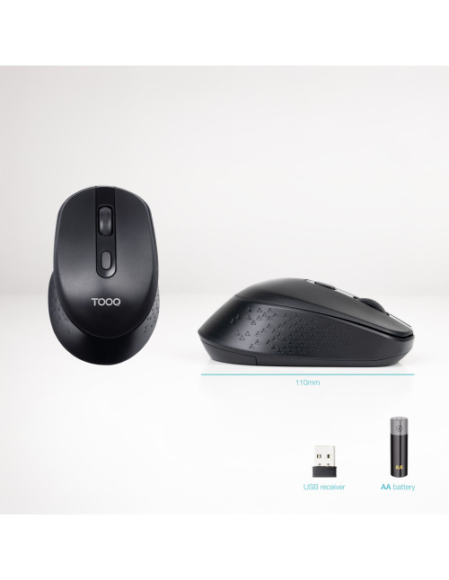 Raton inalambrico tooq tqmw - 1101 - b negro