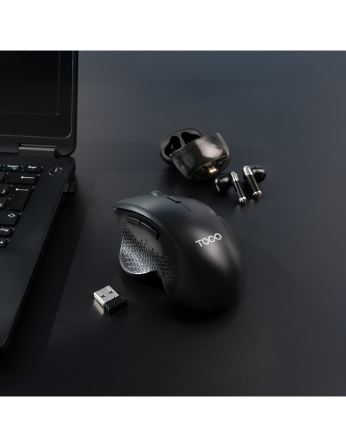 Raton inalambrico tooq tqmwg - 1105 - b negro
