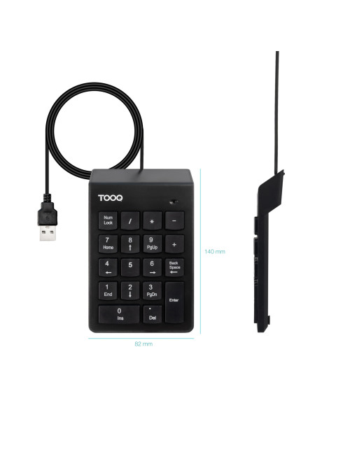Teclado numerico tooq tqk - 2001 - b negro