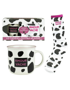 Taza + calcetines enesco amour vache