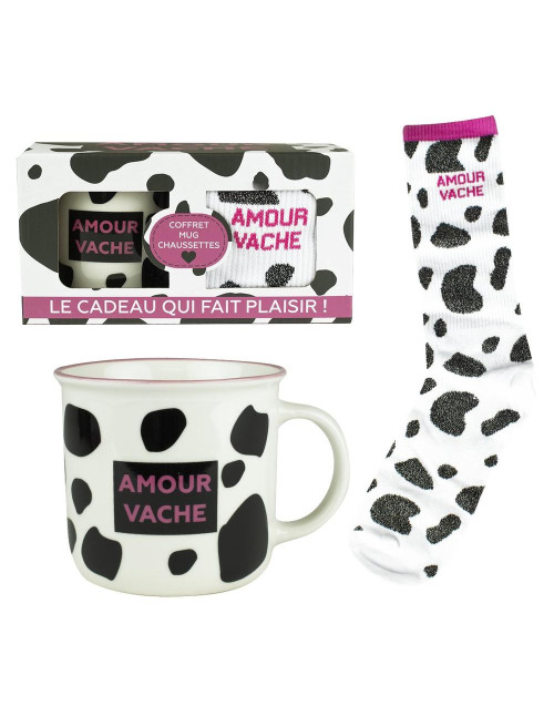 Taza + calcetines enesco amour vache