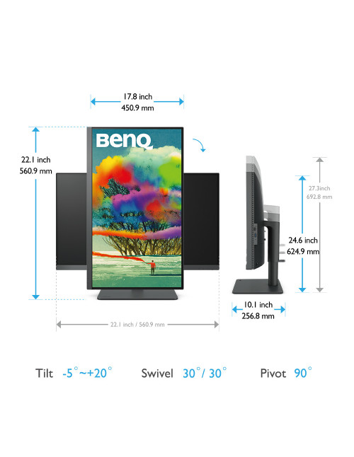 Monitor led 27 pulgadas benq pd2705u ips