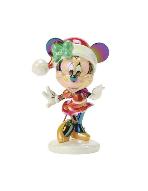 Figura enesco minnie mouse navideña