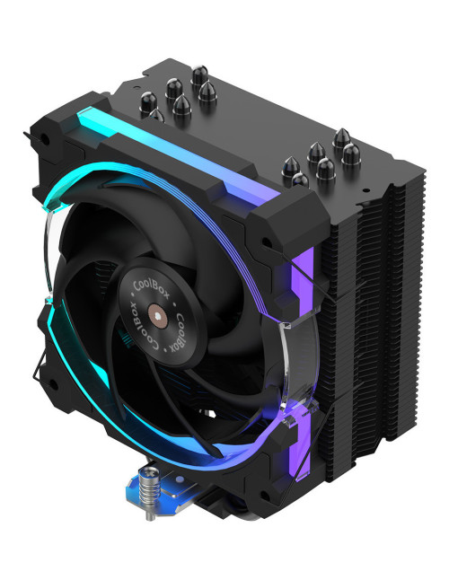 Ventilador disipador cpu gaming coolbox negro