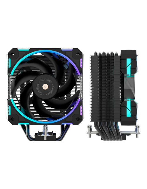 Ventilador disipador cpu gaming coolbox negro