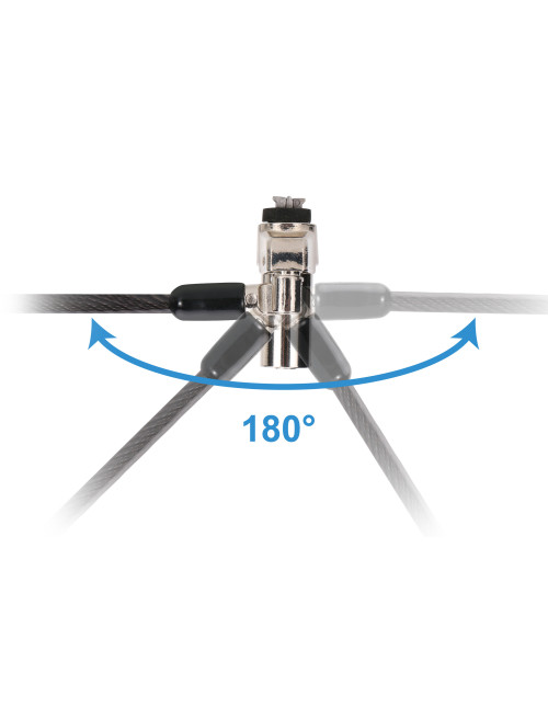 Cable seguridad conceptronic custodio02bnmt doble cabezal