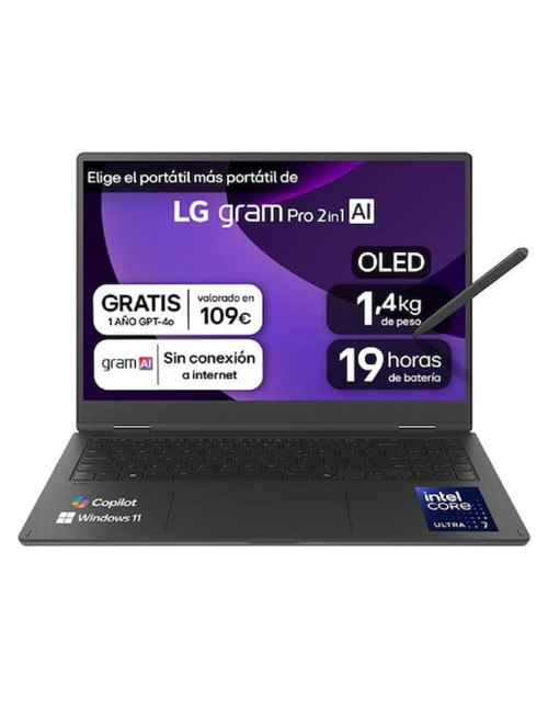 Portatil lg gram pro 16t90tp - k u7 - 255h