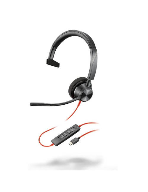 Auriculares poly monoaurales blackwire 3310 usb - c