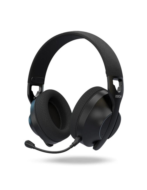 Auriculares gaming krom phase inalambrico negro