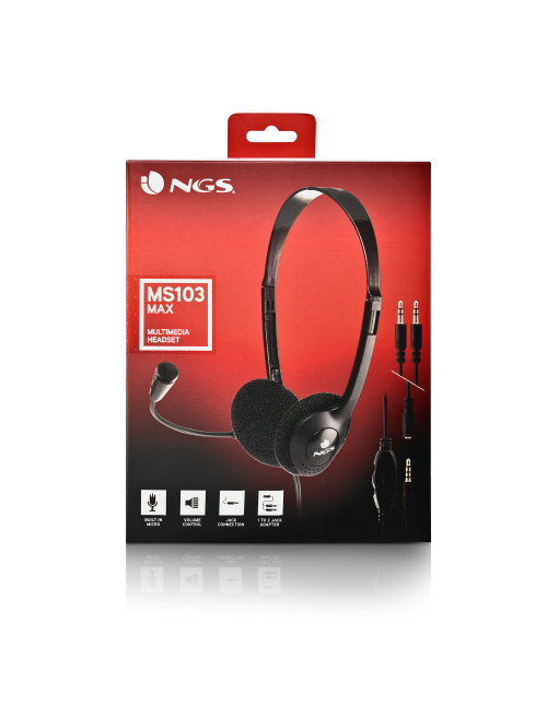 Auriculares diadema ngs ms103 max
