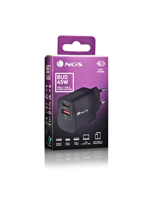 Cargador pared ngs bud45w 45w 1x