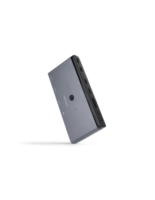 Conmutador kvm switch nanocable 2xusb - c a