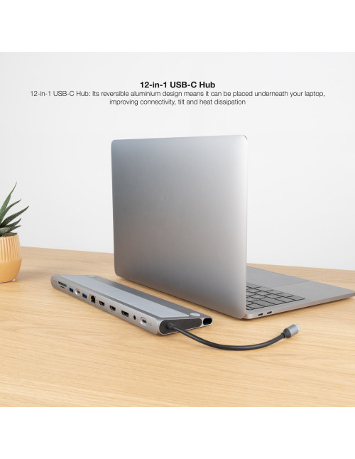 Doking nanocable 3xusb - a+usb - c+pd+2xhdmi+dp+rj45+sd