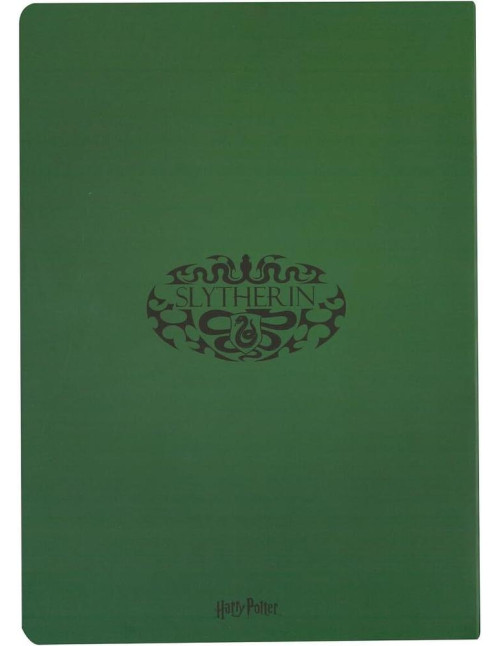 Slytherin cuaderno tapa blanda harry potter