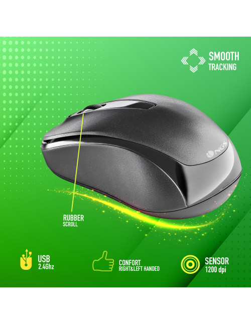 Raton inalambrico ngs easygam usb 1200dpi